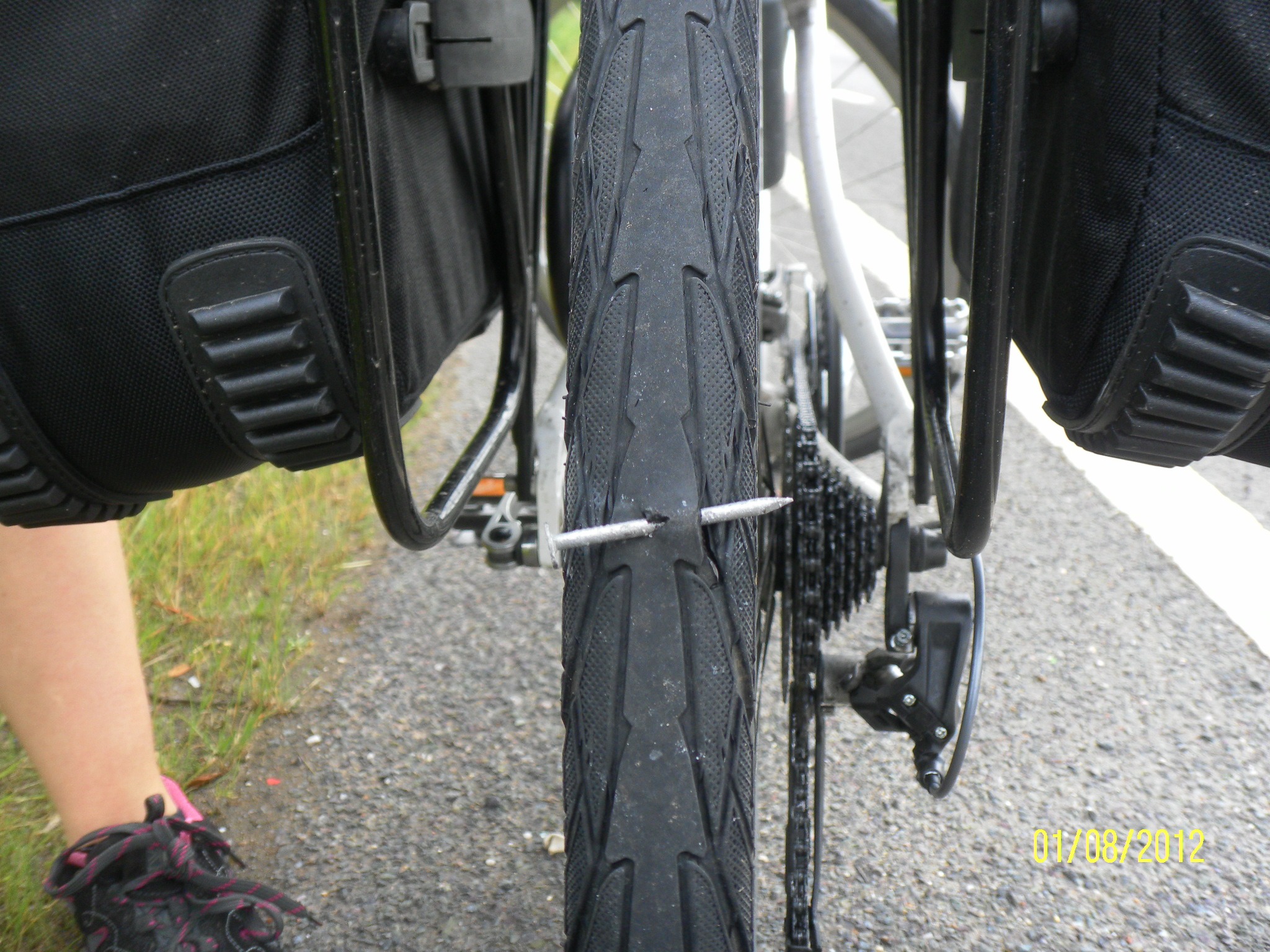 Nail Through Jane's Tyre Nail Through Jane's Tyre