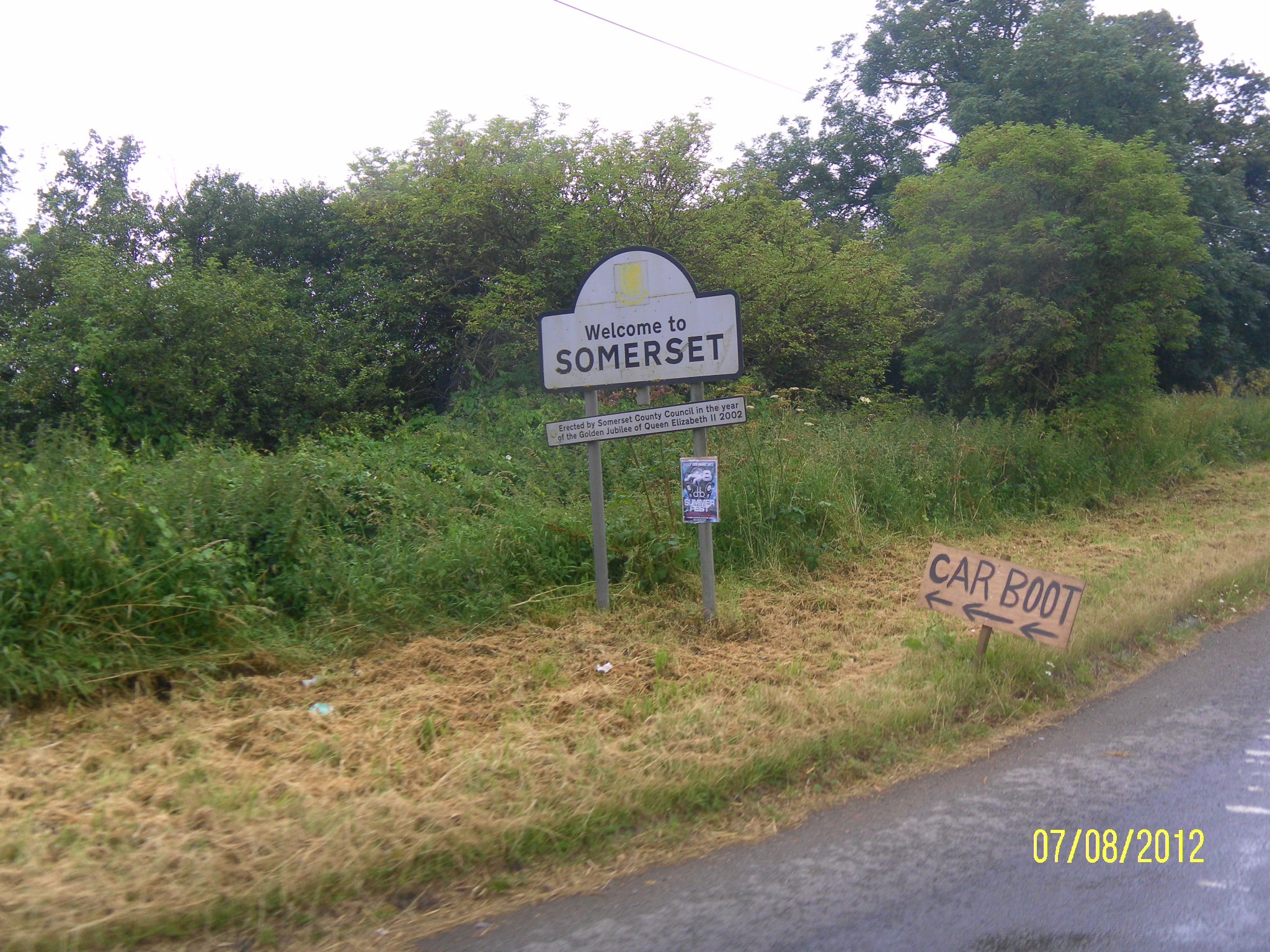 Entering Somerset