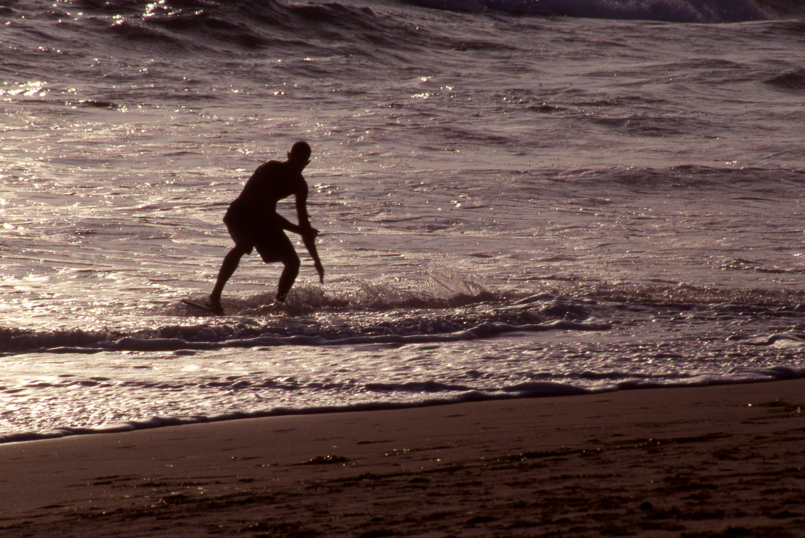 Skimboarding in Hawaii