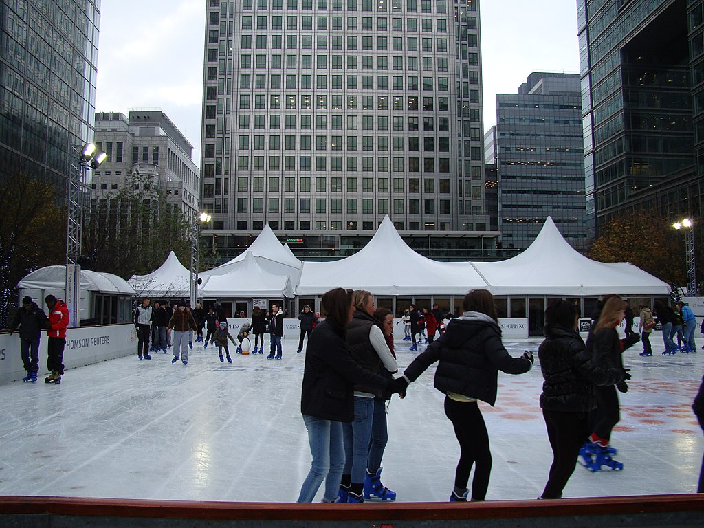 things to do in Canary Wharf - Ice Skating